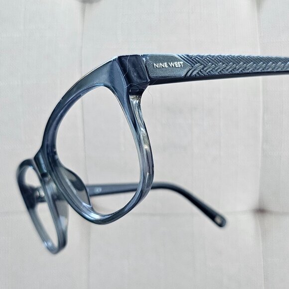 Nine West Eyeglasses Frames NW586S 029 Grey Square Full Rim 56[]17-135 - Picture 1 of 16